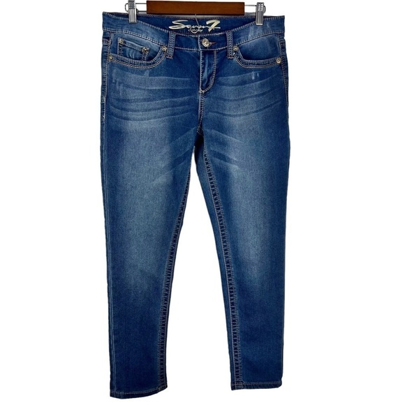 SEVEN7 WOMEN'S SKINNY EASY FIT JEANS - Picture 1 of 15